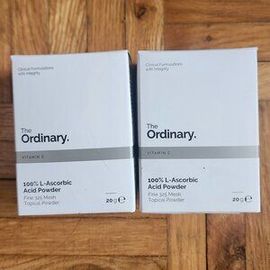 Lot of 2 - The Ordinary 100% L-Ascorbic Acid Powder